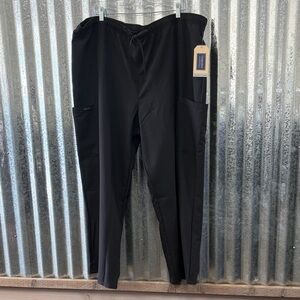 Cherokee Unisex 3-Pocket Drawstring Straight Leg Scrub Pant-Short Length